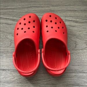 Red CROCS size 8/9